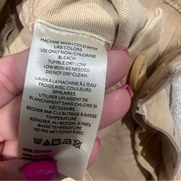 NWOT Free people All Yours Micro Cargo Shorts low rise tan women's size 8 - Picture 8 of 12